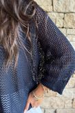 Conrad Grunge Loose Cotton Knit Navy